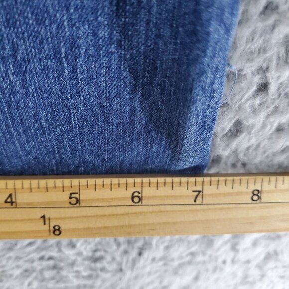 Maurices Jeans Womens 7/8 Blue Straight Leg Mid Rise Stretch Denim - Picture 8 of 12
